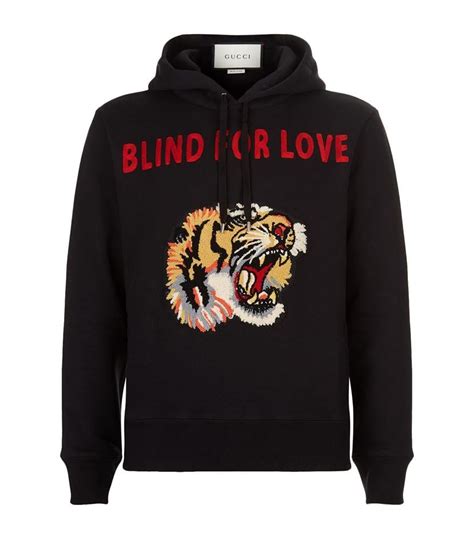 gucci tiger hoodie black|gucci slides with tiger.